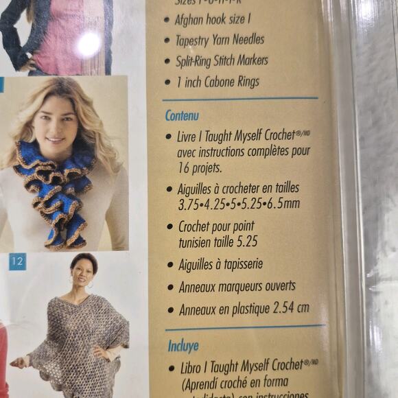 Boye Crochet Beginners Kit with DVD, Book, and Tools - NEW - Picture 8 of 12